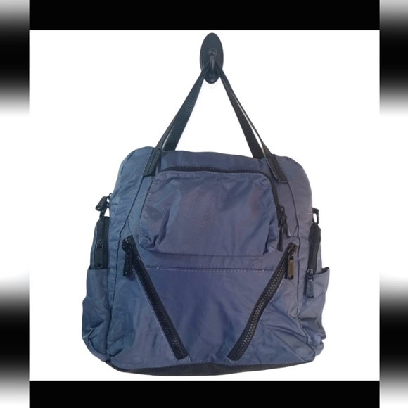 Co-Lab Grey Travel Bag Crossbody Backpack Multi-zipper - Picture 1 of 14